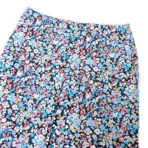 29x21.5 Vintage Ditsy Floral Pants Liz Claiborne Crop Stretch High Waist 10 M